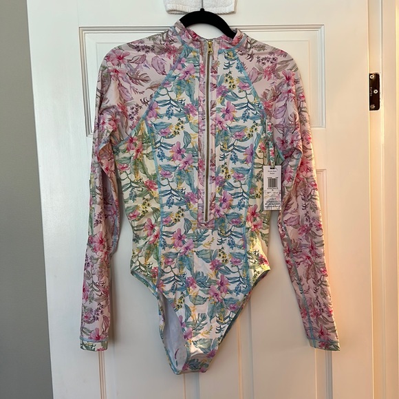 LoveShackFancy Swim Loveshackfancy X Hurley One Piece Long Sleeve